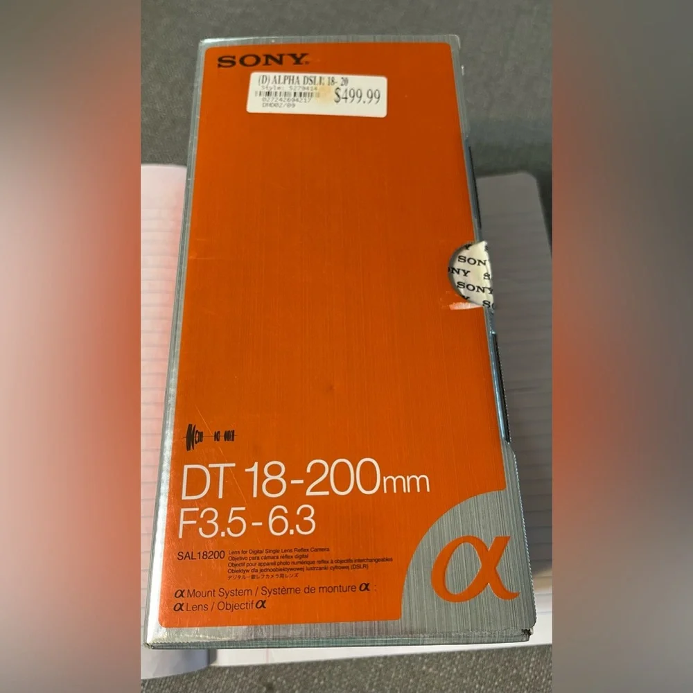 Sony DT 18 - 200mm